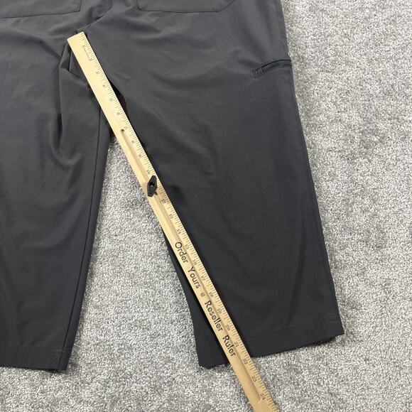 Patagonia Hiking Pants Womens 12 Happy Hike Cropped Stretchy Zip Pocket - Picture 8 of 11